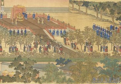 图片[9]-Imperial Rites of Sericulture (Scroll 3: “Picking Mulberry Leaves”)-China Archive